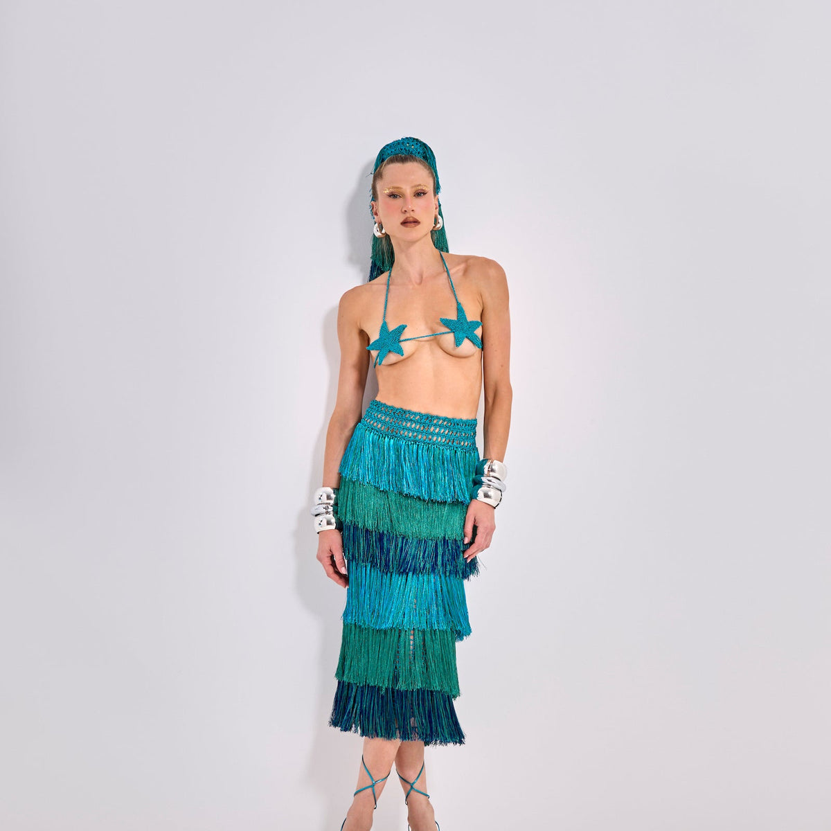 Saia Jeri Mid Azul - Ammi