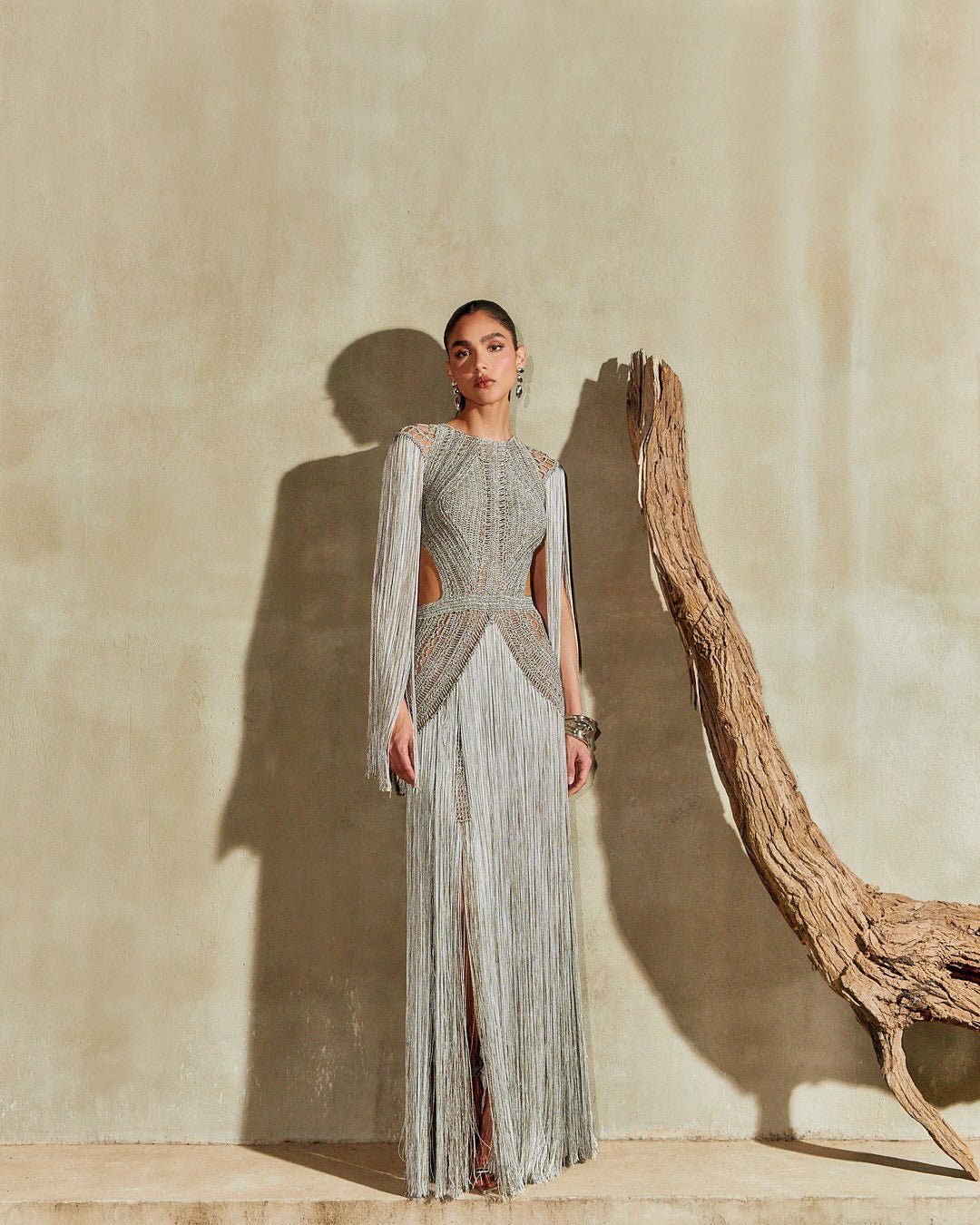 Vestido longo Bonito Prata - Ammi