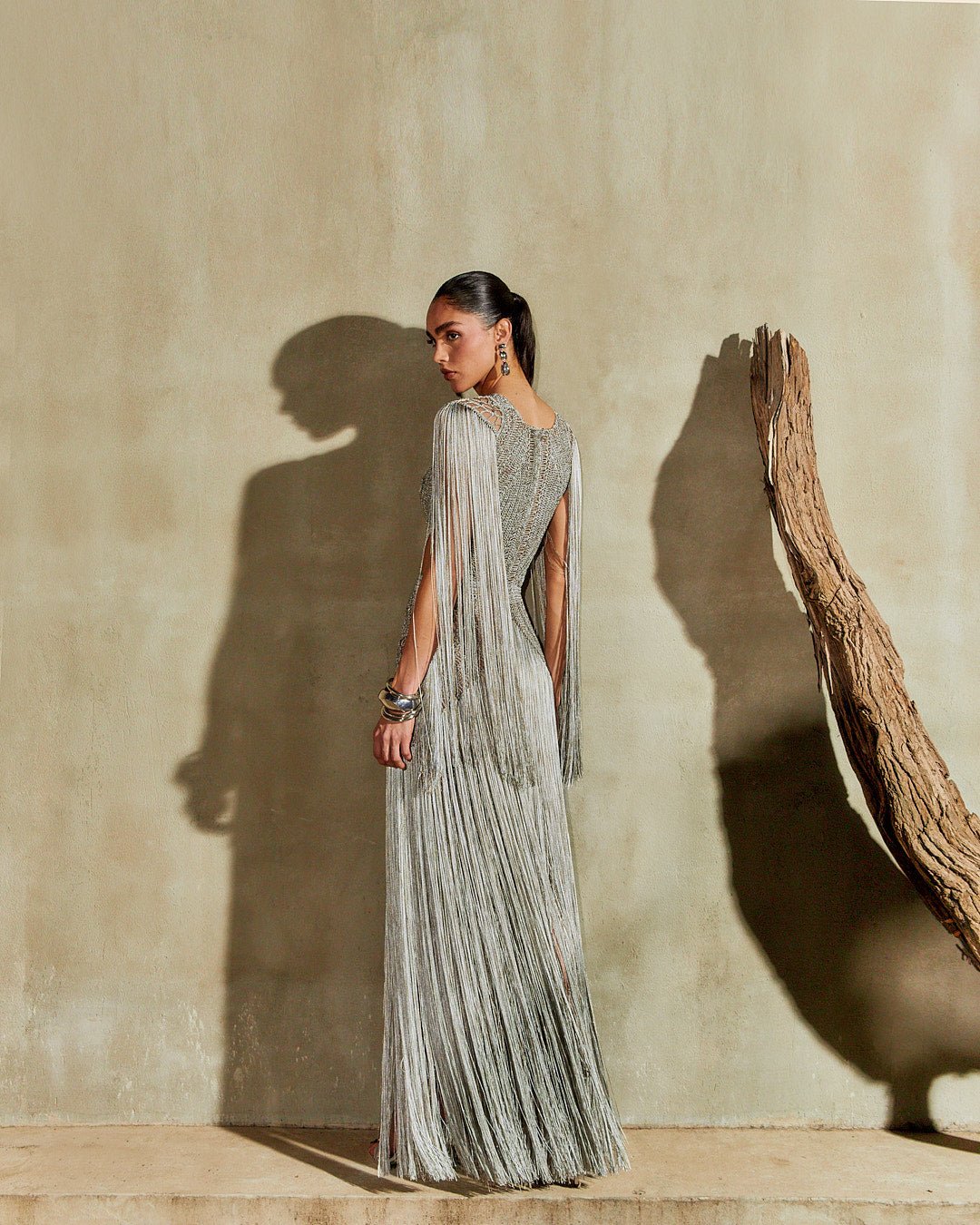 Vestido longo Bonito Prata - Ammi