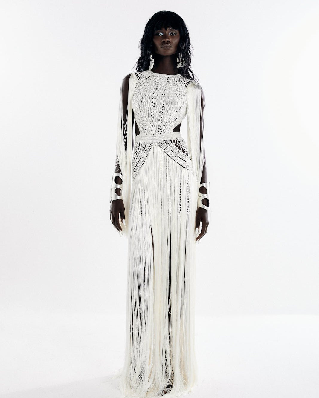 Vestido longo Bonito Off White - Ammi