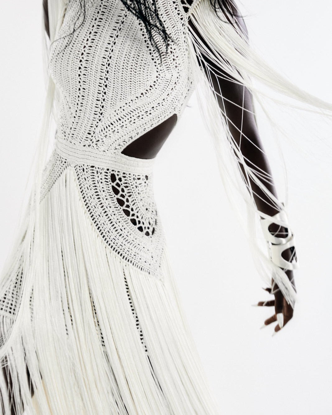 Vestido longo Bonito Off White - Ammi