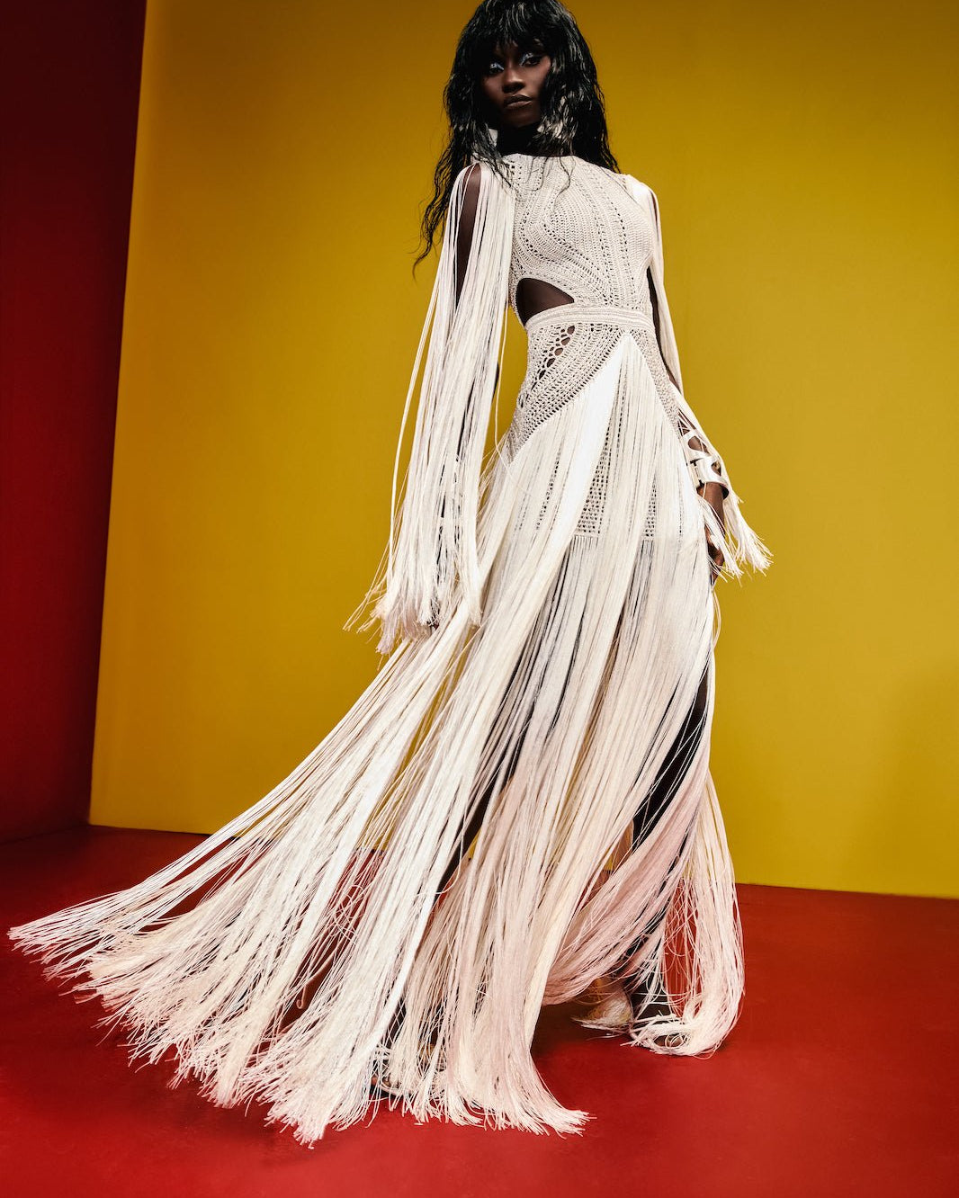 Vestido longo Bonito Off White - Ammi