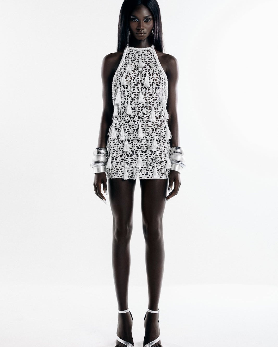 Vestido curto Cadente Prata - Ammi