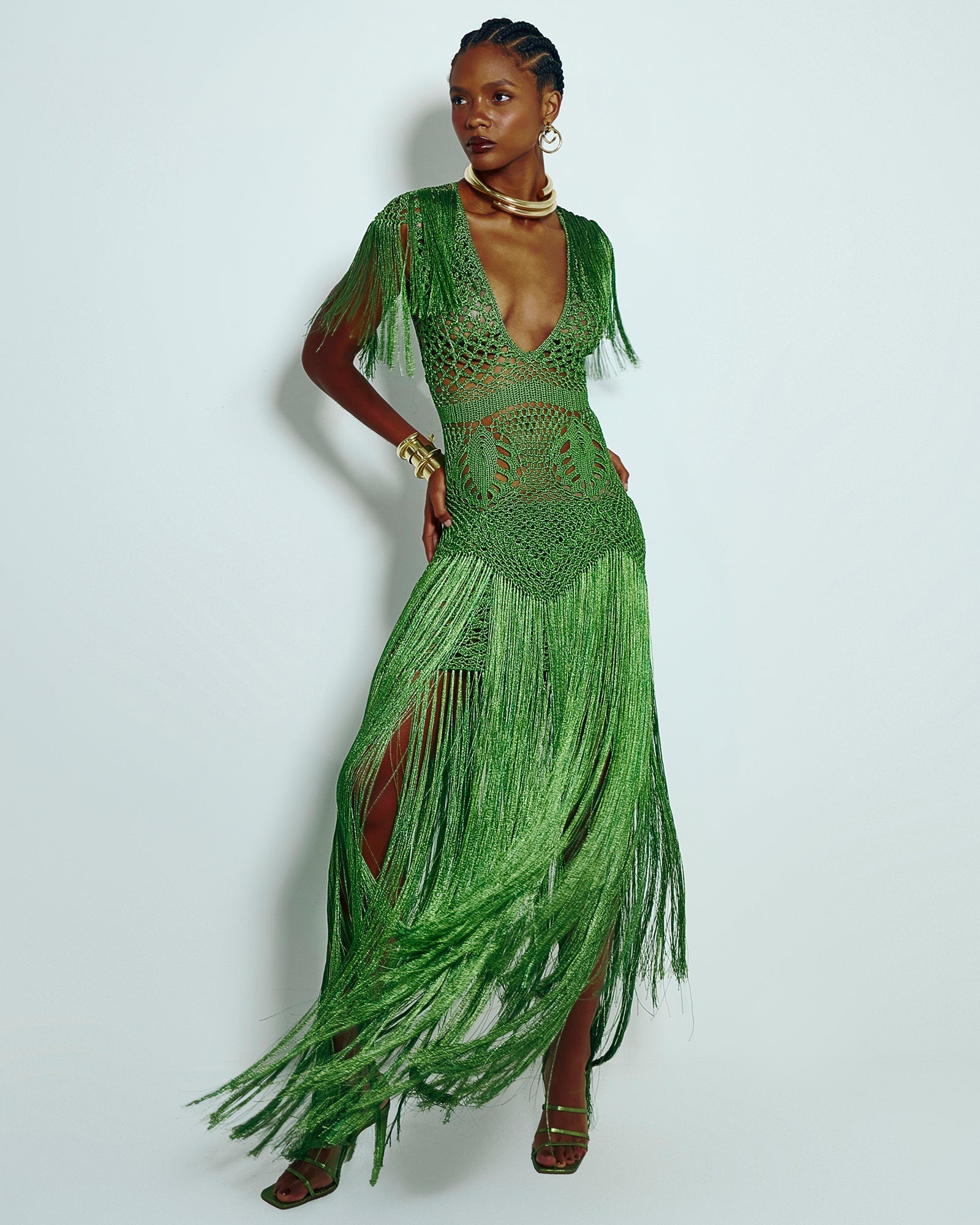 Vestido longo Costa Rica Verde - Ammi