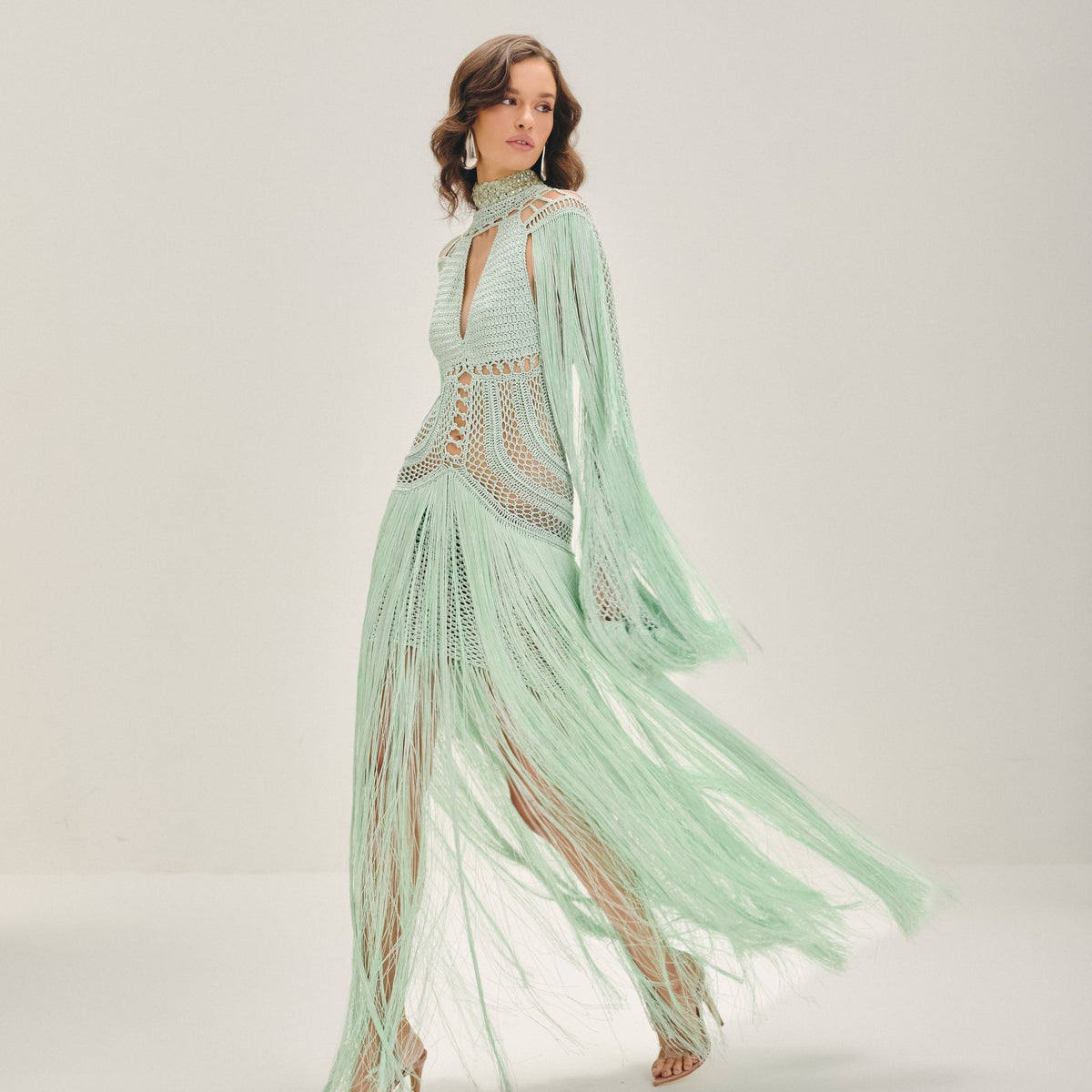Vestido longo Água viva - Ammi Brazil