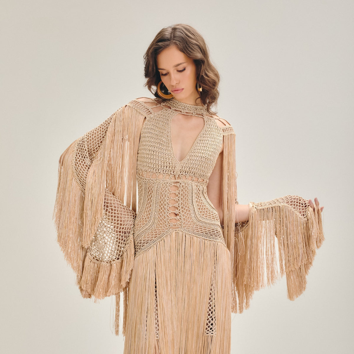 Vestido longo Água viva - Ammi Brazil