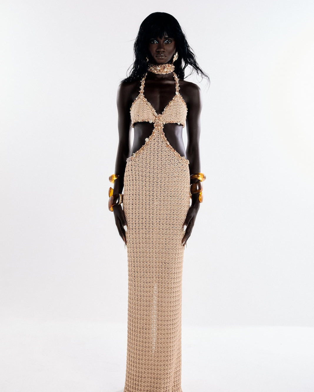 Vestido Selina Longo Bordado - Ammi