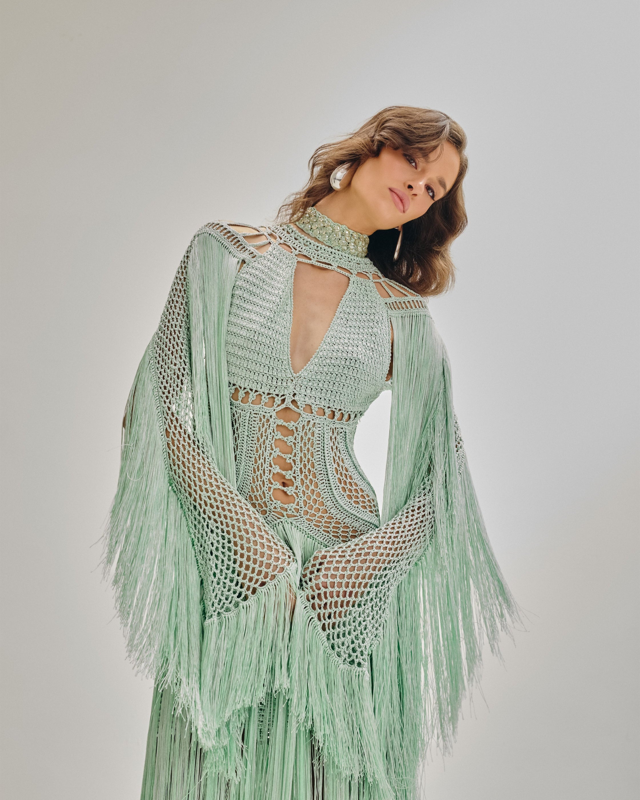 Vestido longo Agua viva - AMMI