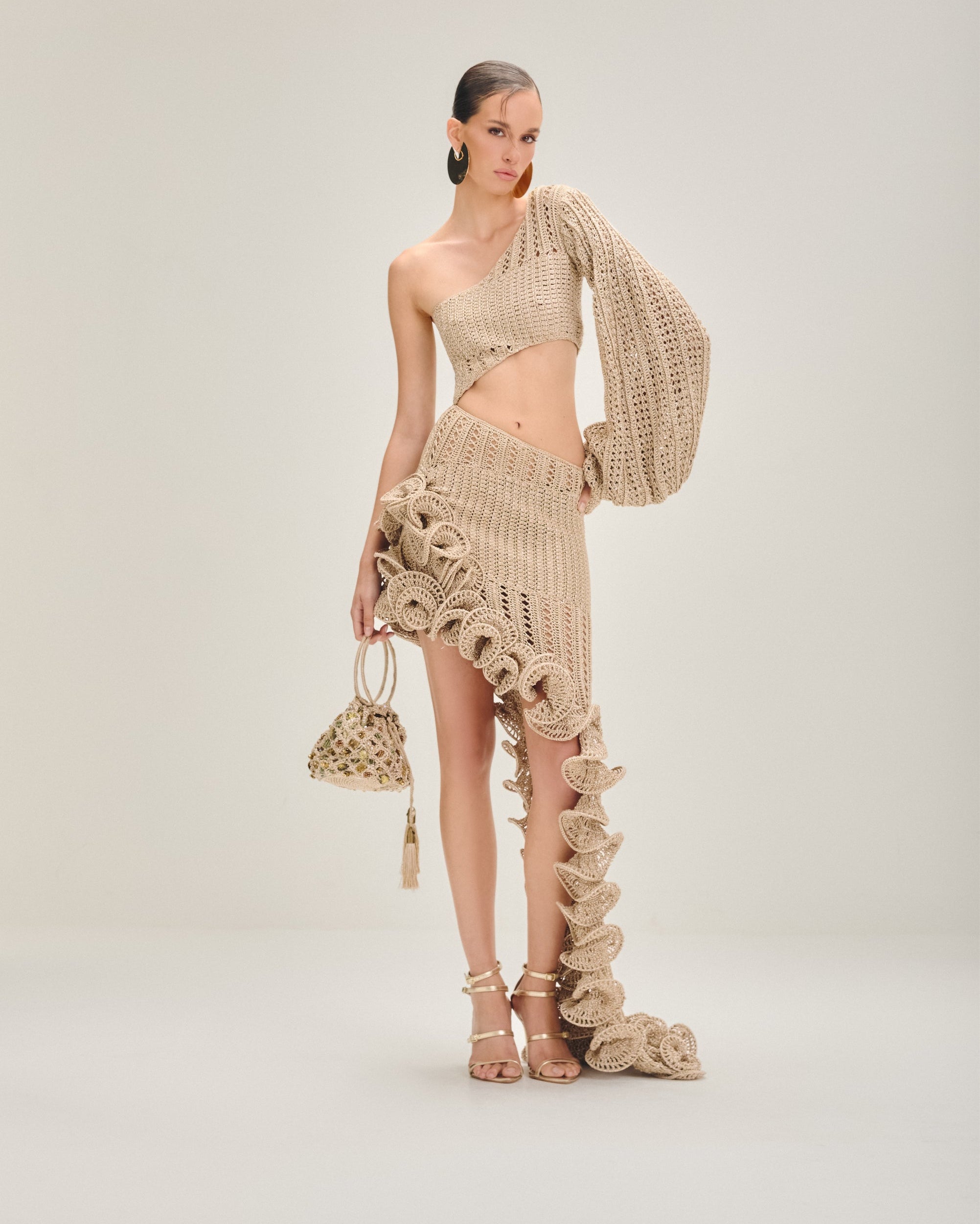 Vestido longo Areia - AMMI