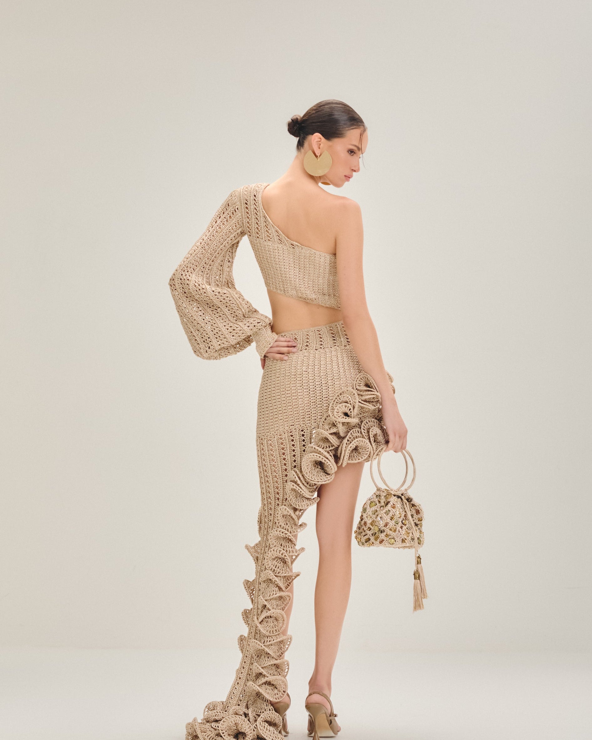 Vestido longo Areia - AMMI