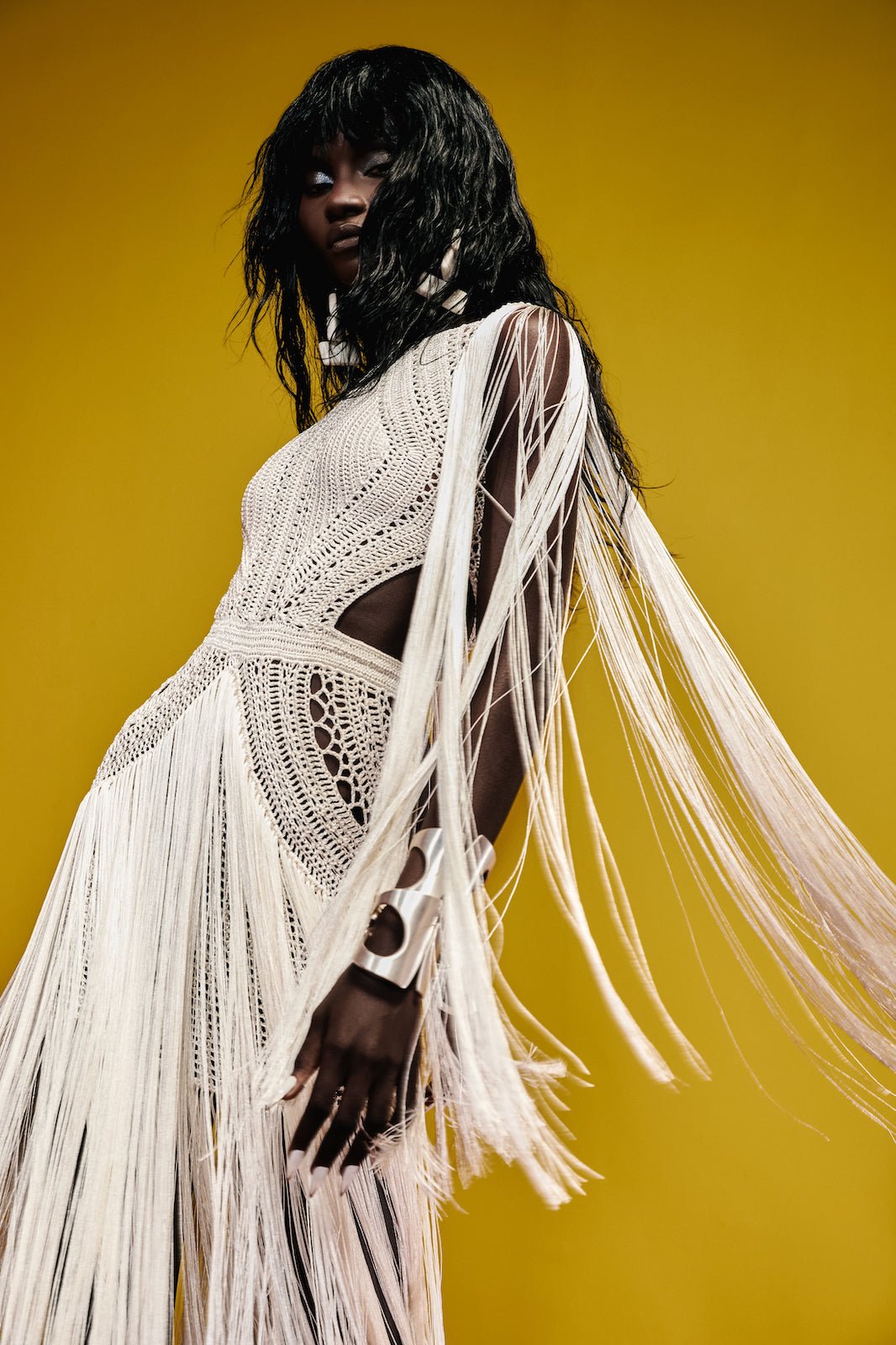 Vestido longo Bonito Off White - Ammi