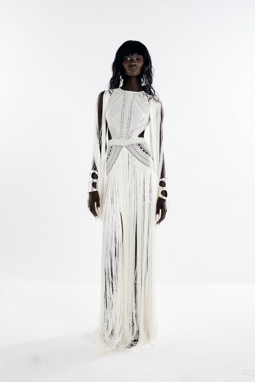 Vestido longo Bonito Off White - Ammi