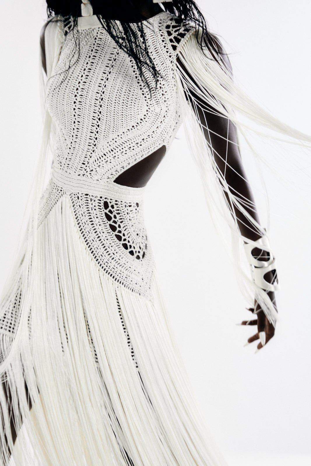 Vestido longo Bonito Off White - Ammi