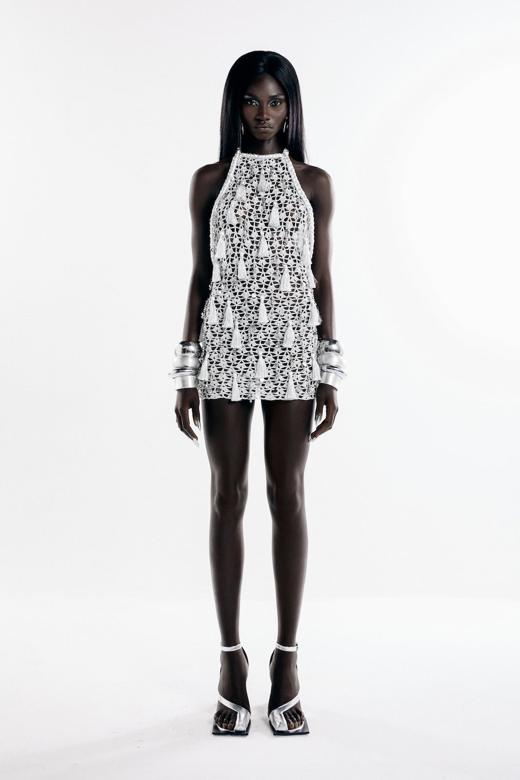 Vestido curto Cadente Prata - Ammi