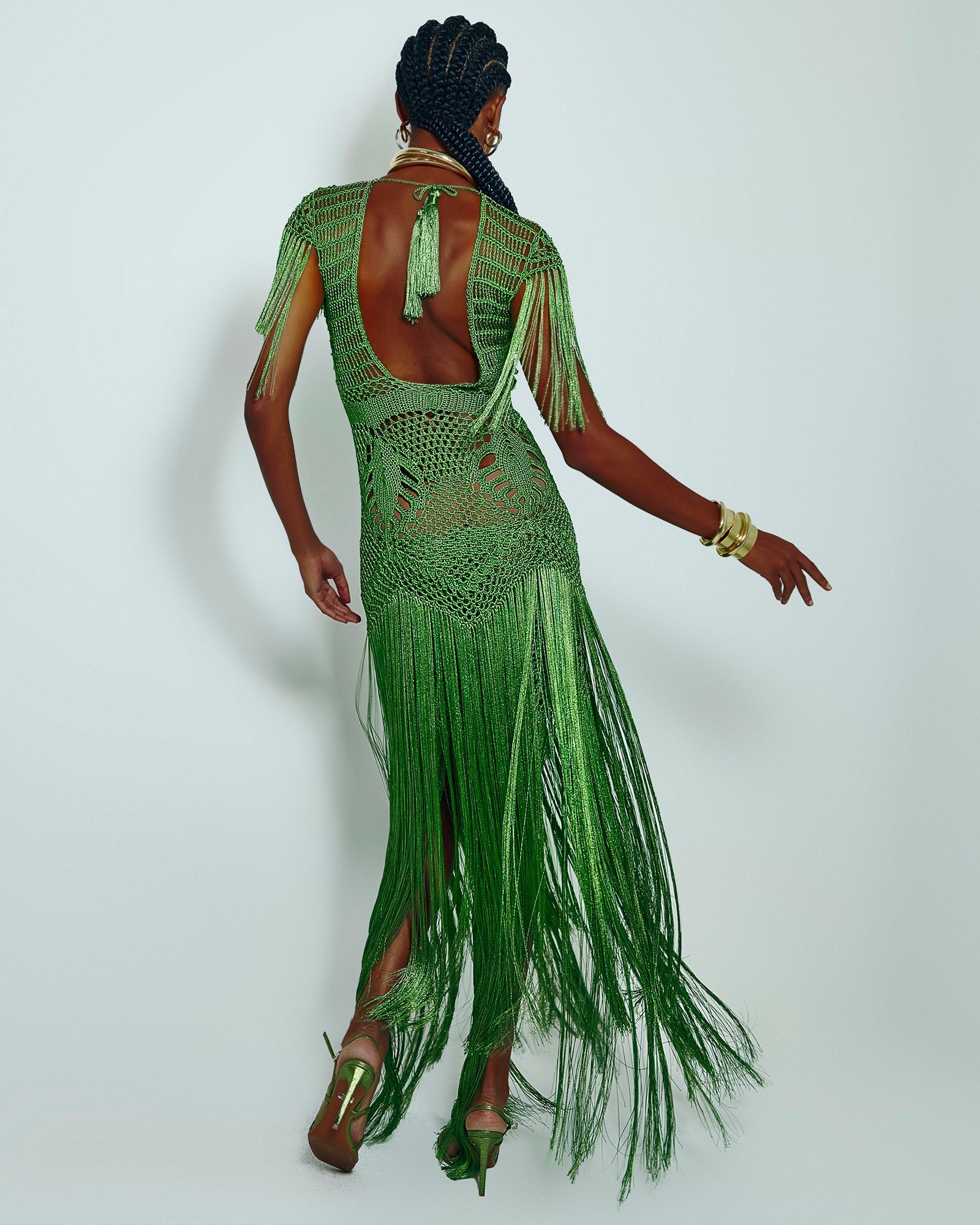 Vestido longo Costa Rica Verde - Ammi