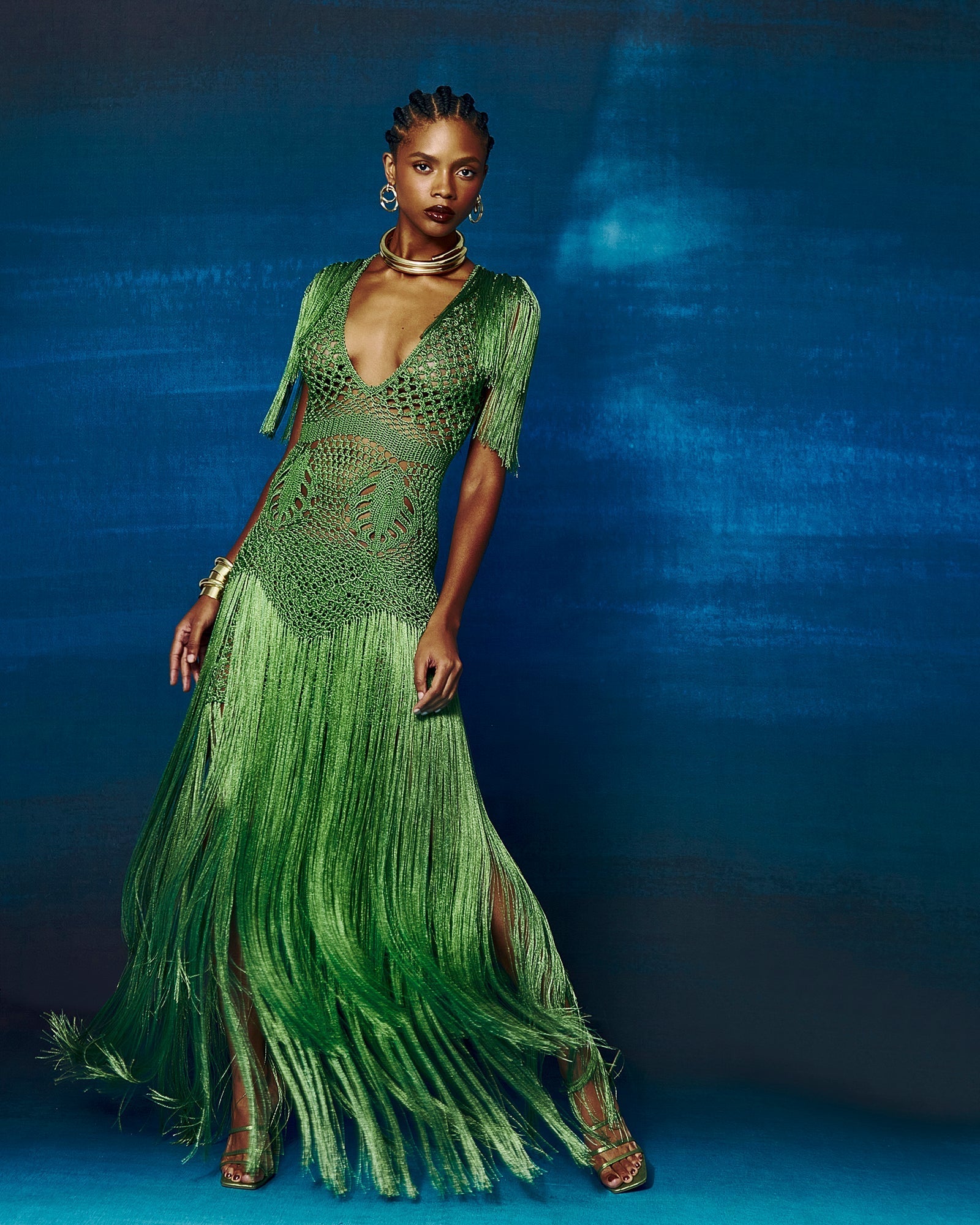 Vestido longo Costa Rica Verde - Ammi