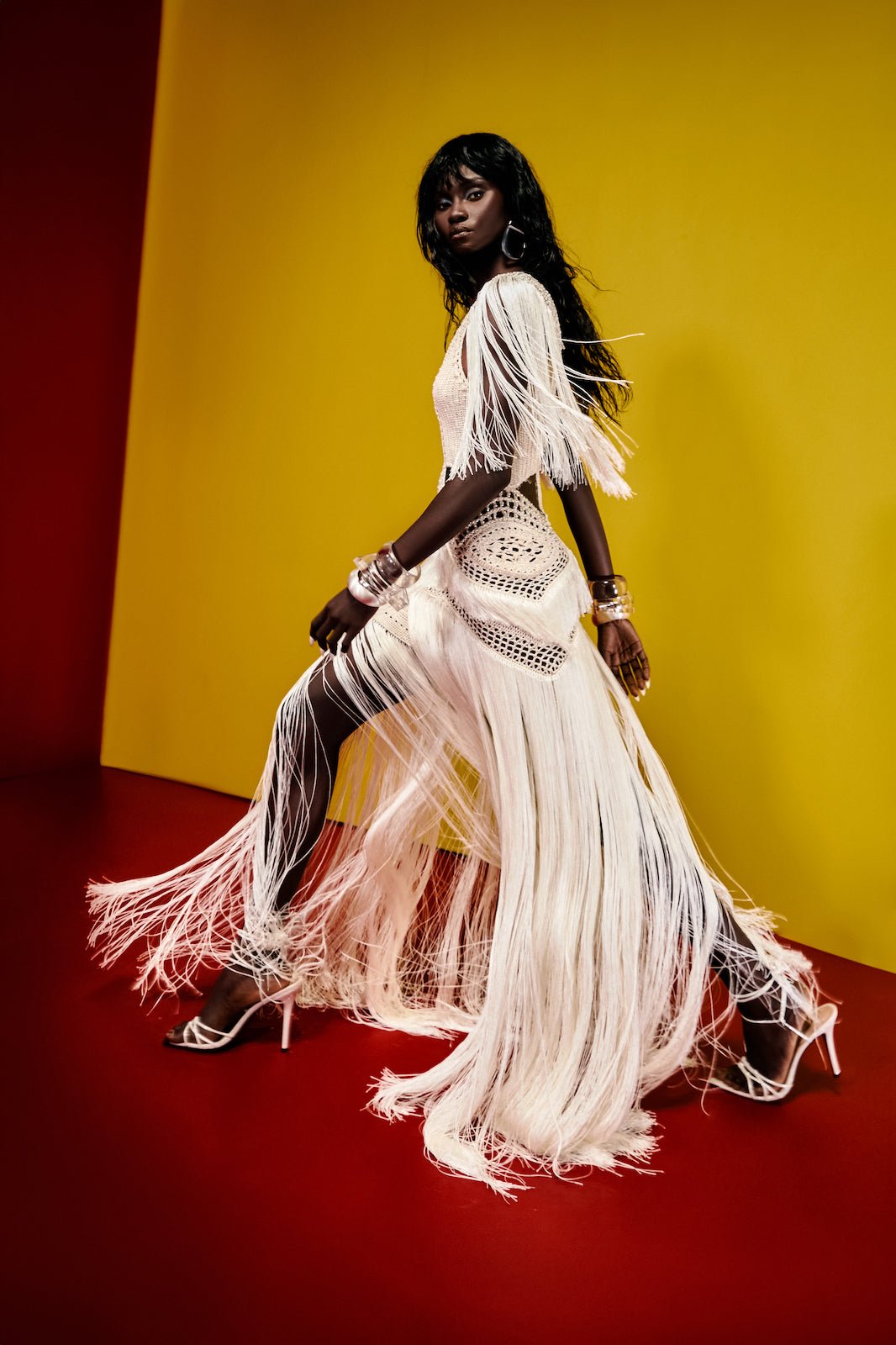 Vestido longo Cúpula Off White - Ammi