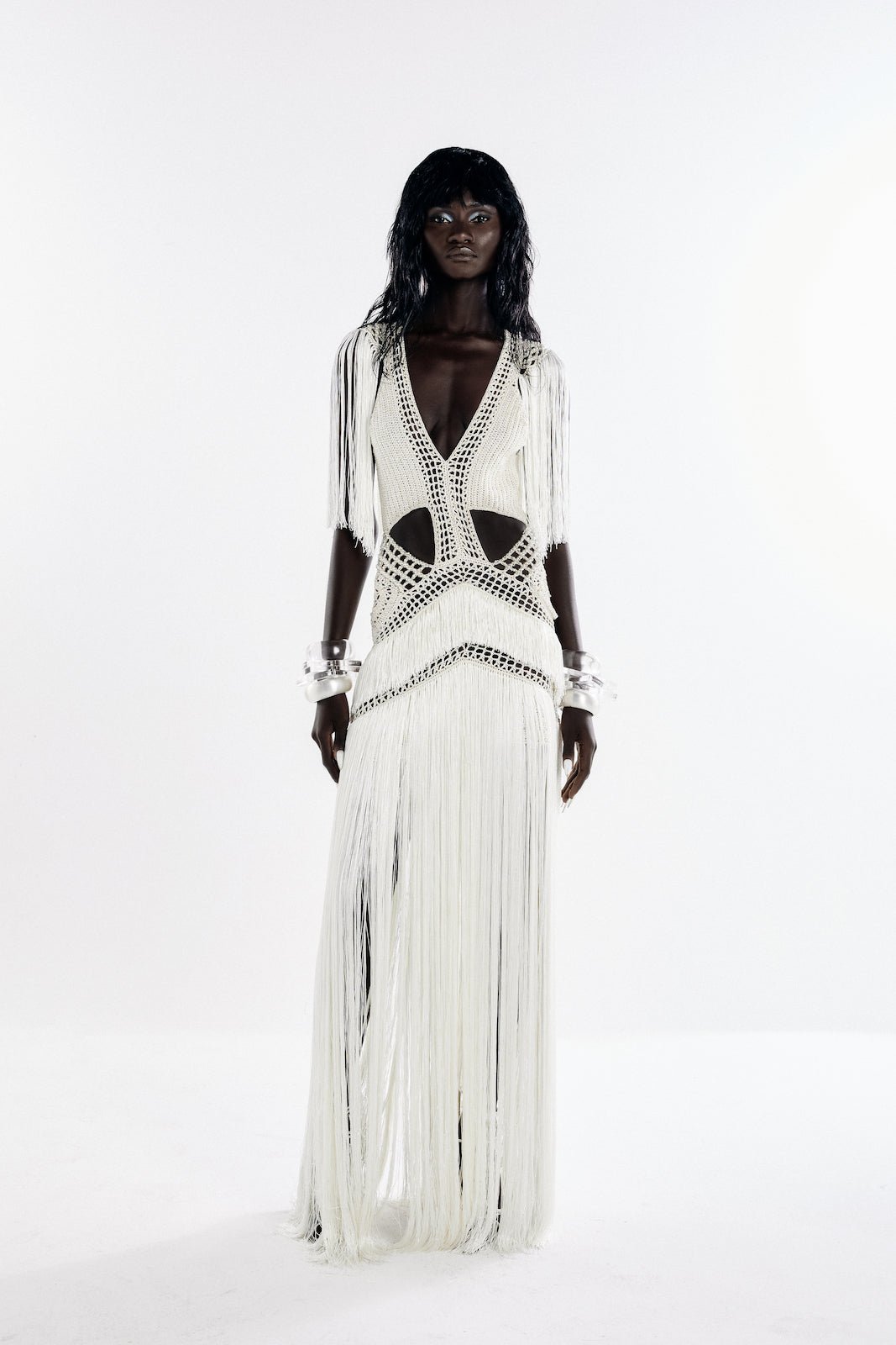 Vestido longo Cúpula Off White - Ammi