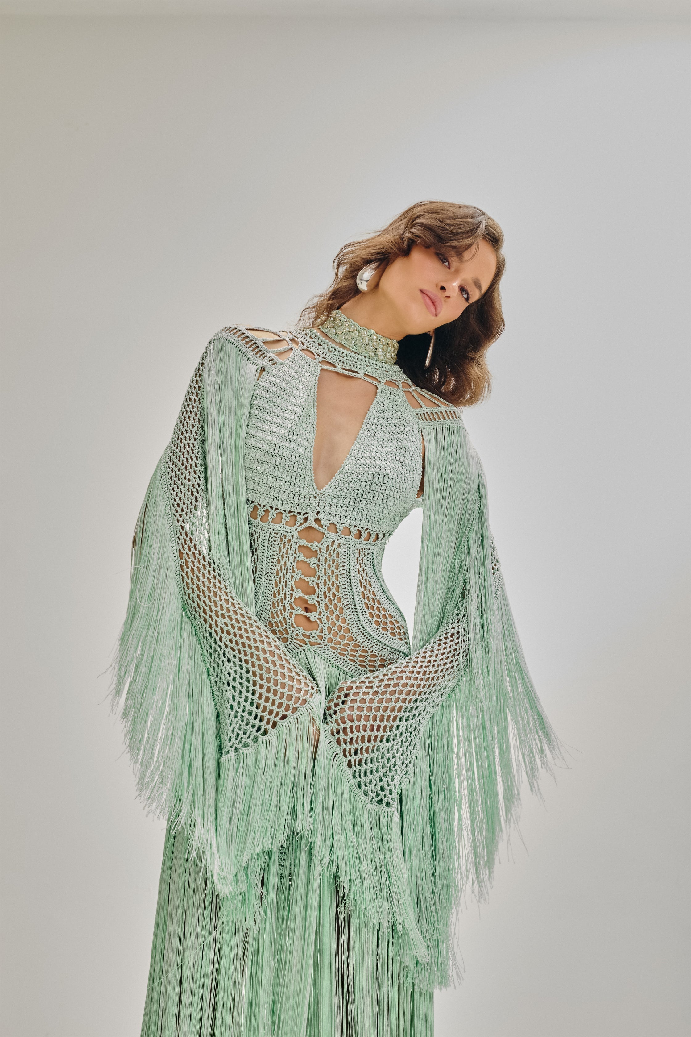 Vestido longo Água viva - Ammi Brazil