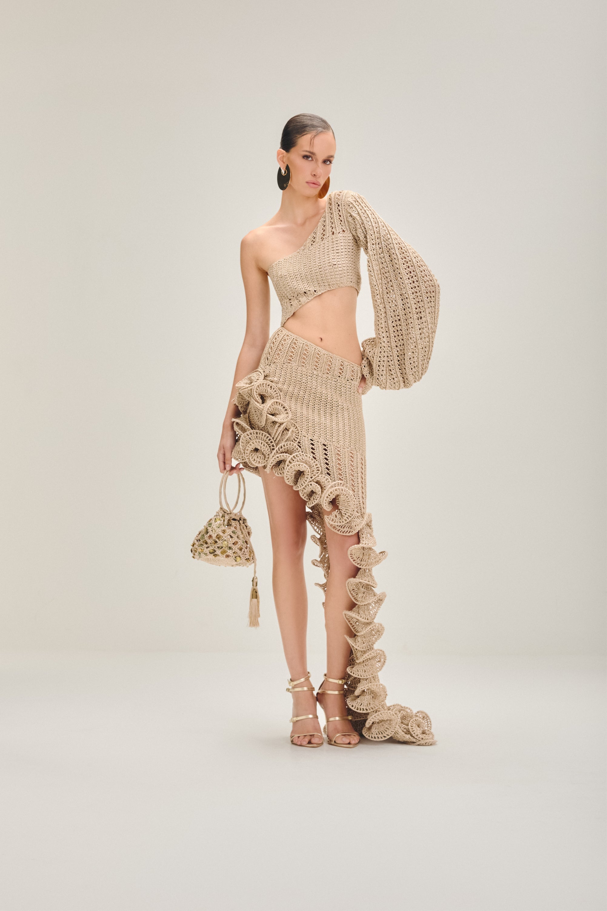 Vestido longo Areia - AMMI