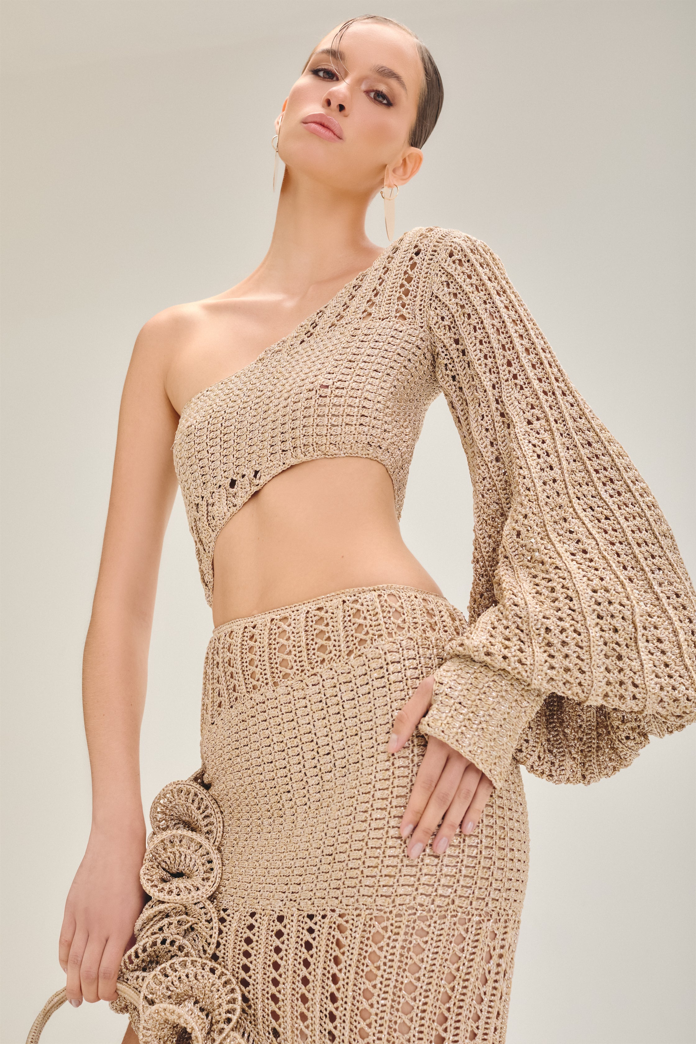 Vestido longo Areia - AMMI