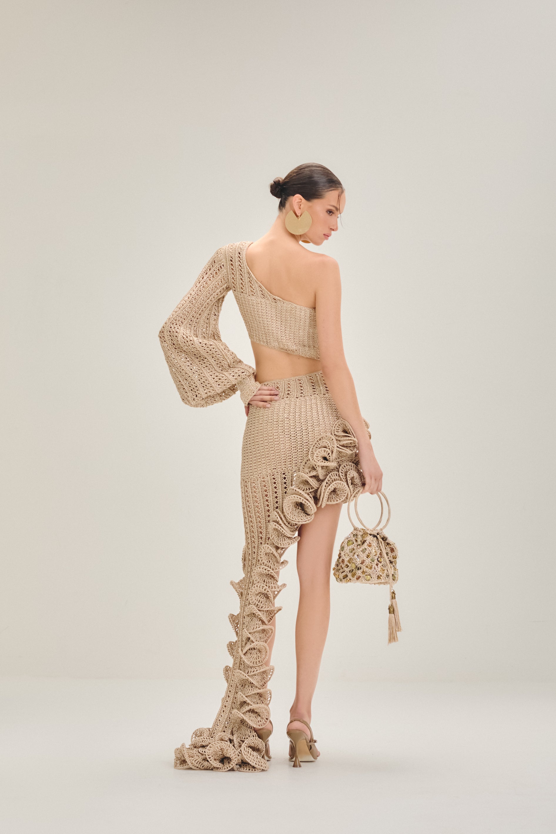 Vestido longo Areia - AMMI